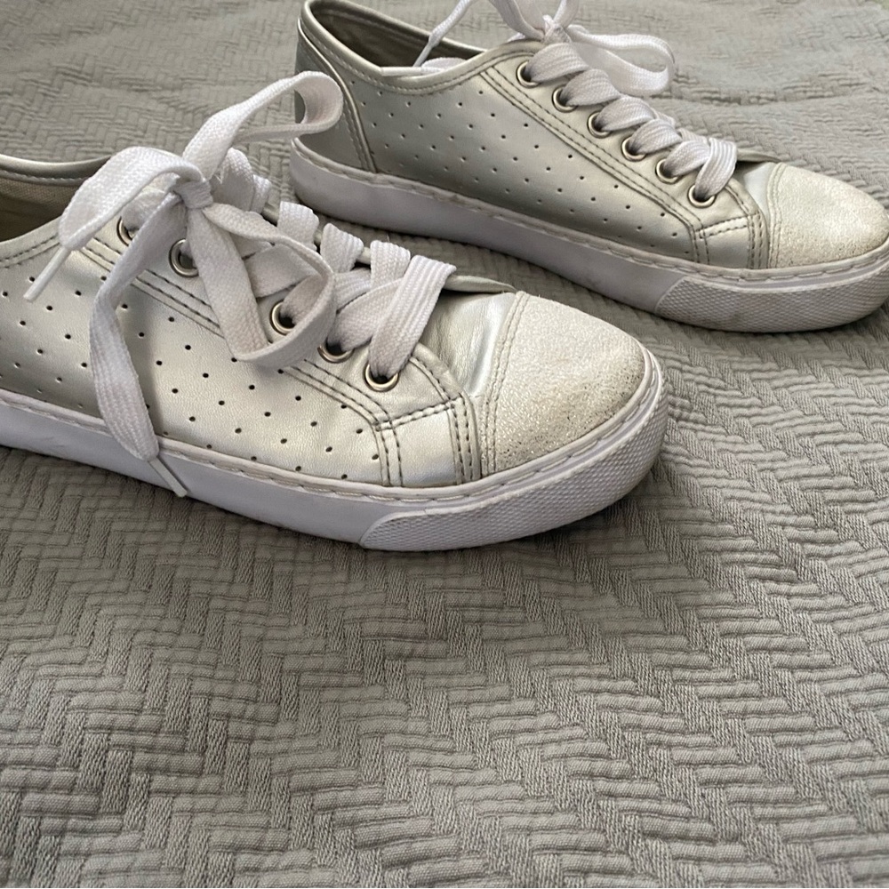 Stylish Silver Sneakers